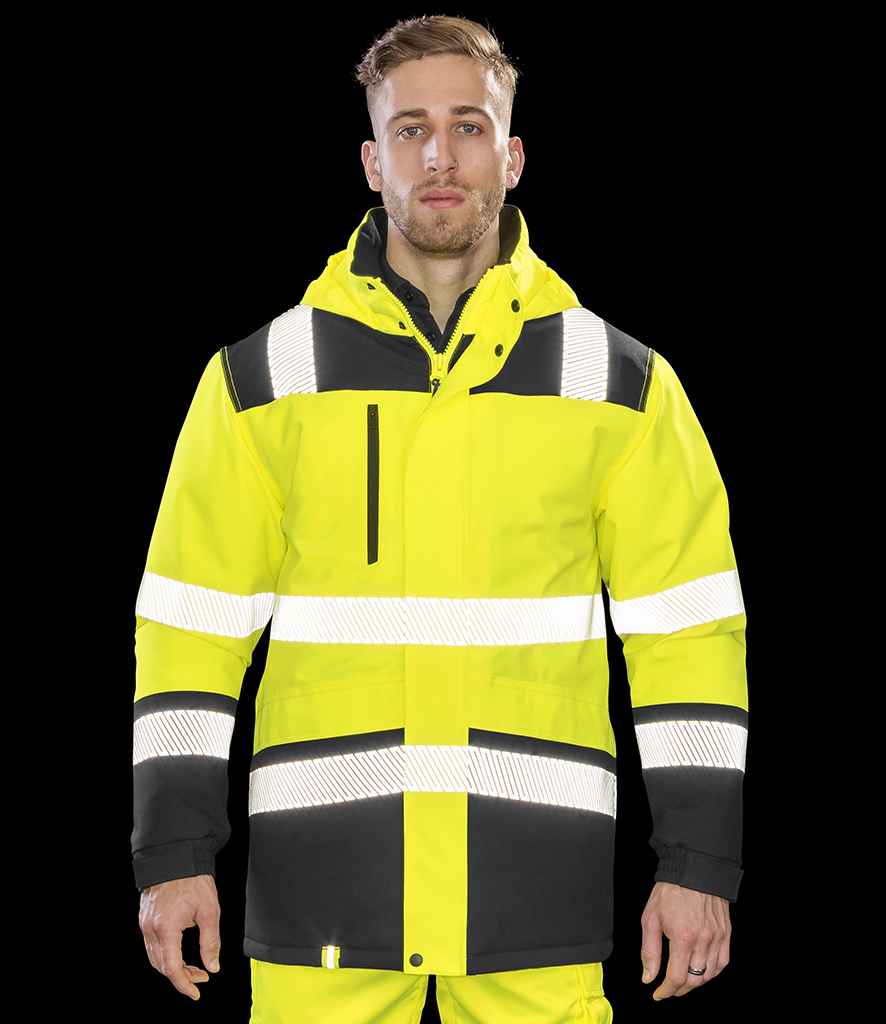 Result Safe-Guard Extreme Tech Printable Soft Shell Safety Jacket - model image
