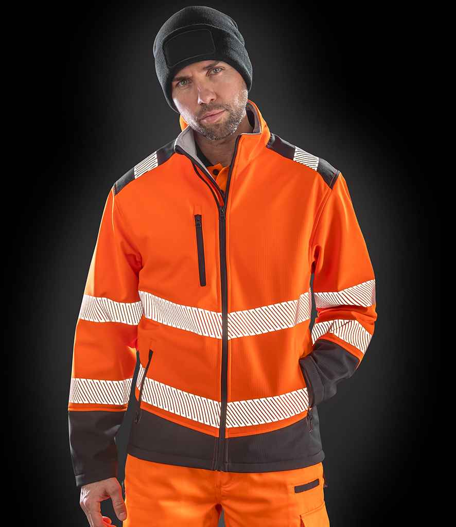 Result Safe-Guard Printable Ripstop Safety Soft Shell Jacket - model image