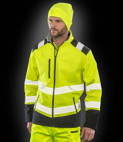 Result Safe-Guard Printable Ripstop Safety Soft Shell Jacket - model image