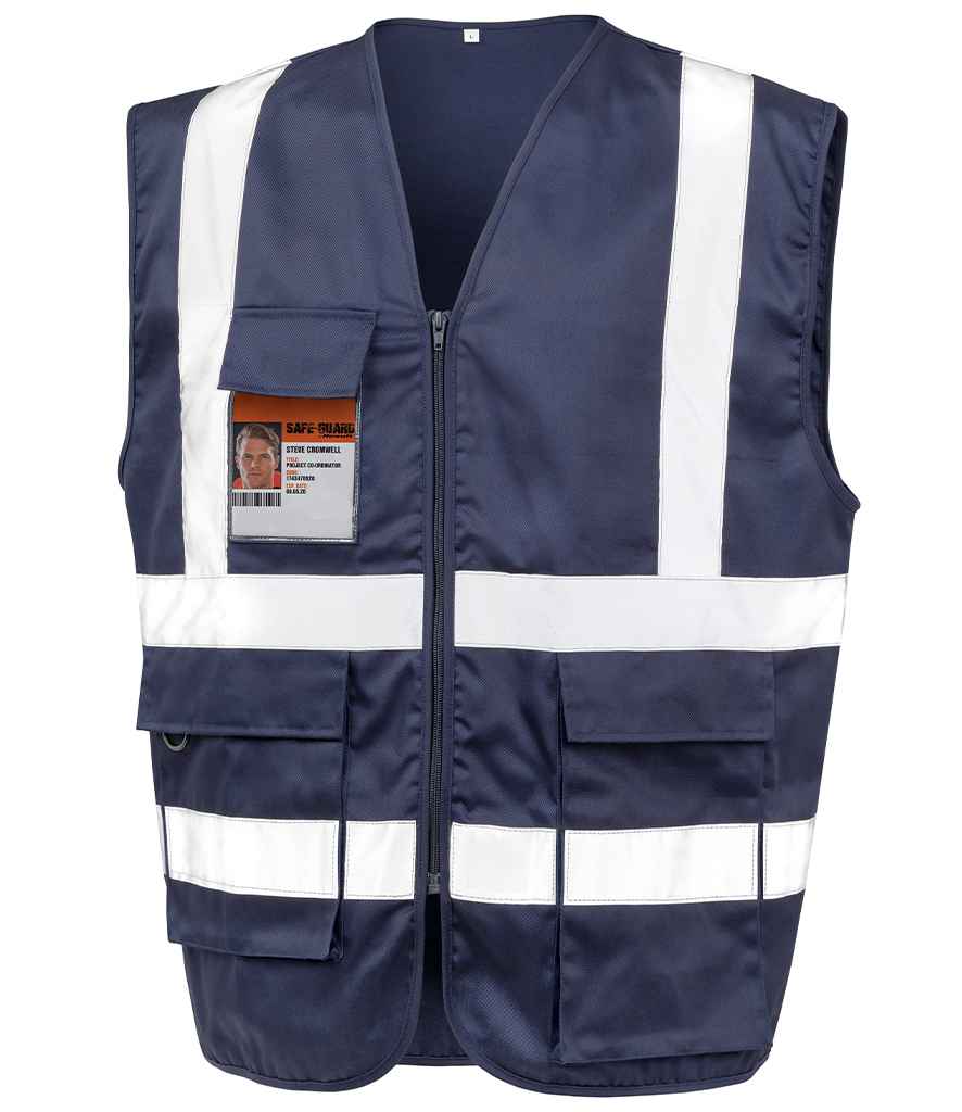 Result Safe-Guard Heavy Duty Poly/Cotton Security Vest in Navy