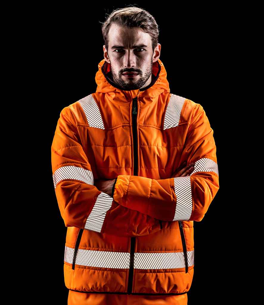 Result Recycled Ripstop Padded Safety Jacket - model image