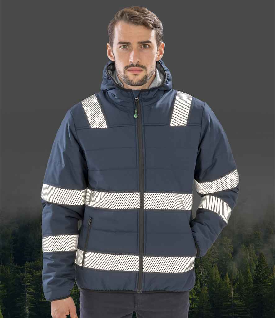 Result Recycled Ripstop Padded Safety Jacket - model image