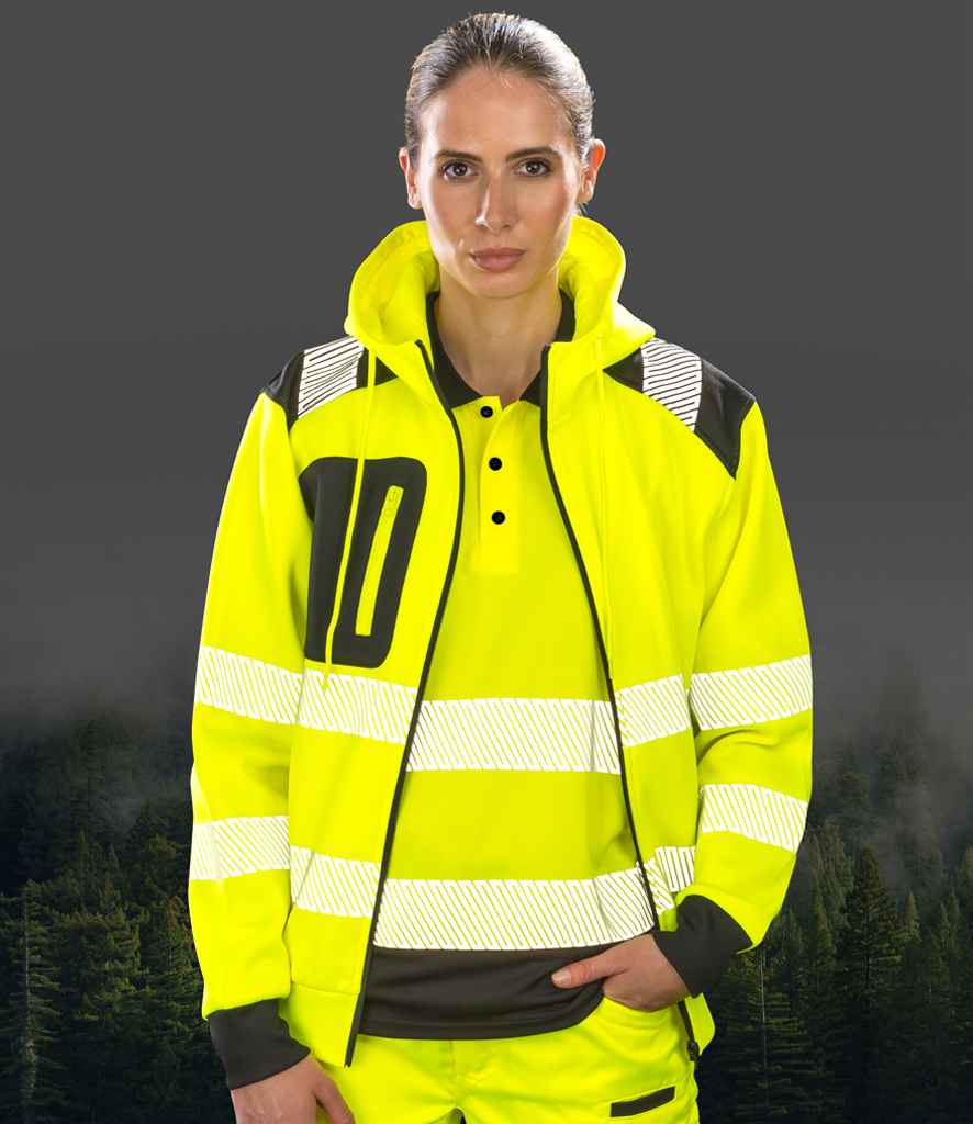 Result Recycled Safety Zip Hoodie - model image