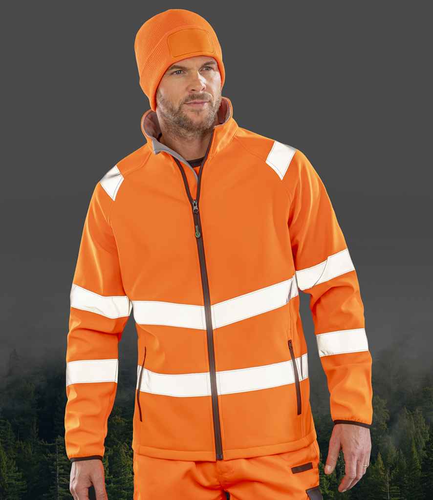 Result Recycled Printable Safety Soft Shell Jacket