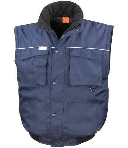 Result Work-Guard Zip Sleeve Heavy Duty Jacket in Navy/Navy