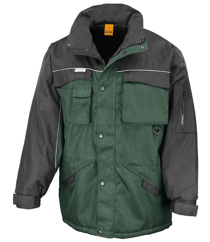 Result Work-Guard Heavy Duty Combo Coat in Bottle Green/Black