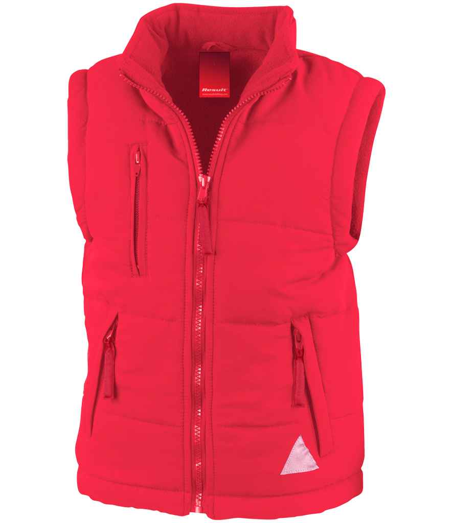 Result Kids Ultra Padded Bodywarmer in Red