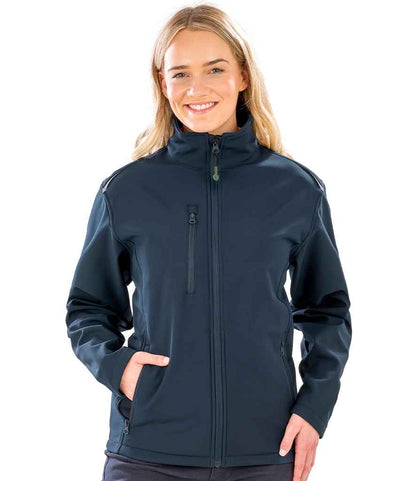 Result Recycled Ladies Three Layer Printable Soft Shell Jacket - model image