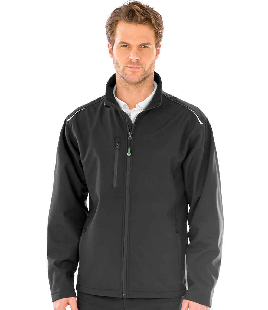 Result Recycled Three Layer Printable Soft Shell Jacket - model image