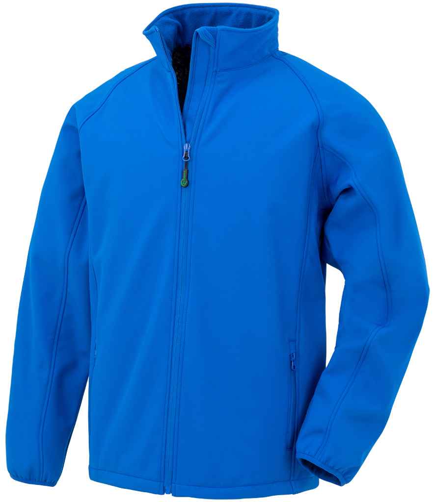 Result Recycled Kids Two Layer Printable Soft Shell Jacket in Royal Blue
