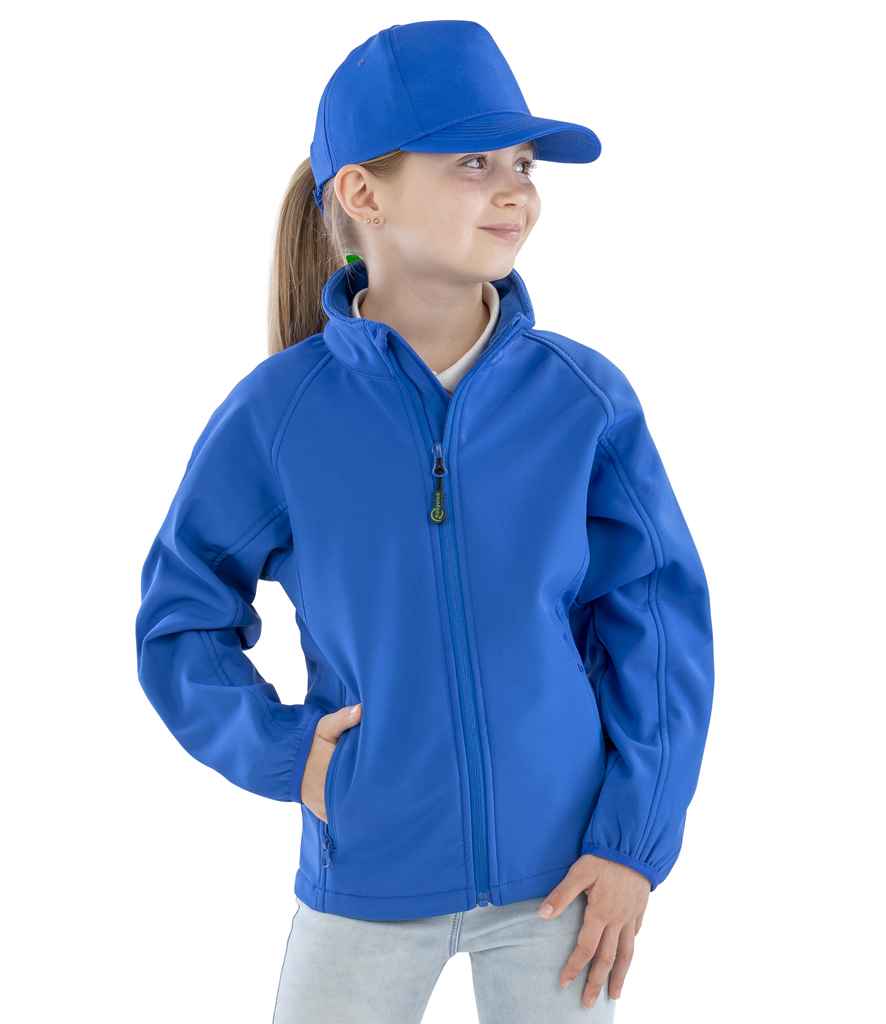 Result Recycled Kids Two Layer Printable Soft Shell Jacket - model image