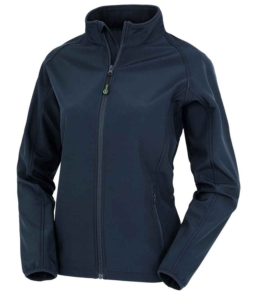 Result Recycled Ladies Printable Soft Shell Jacket in Navy