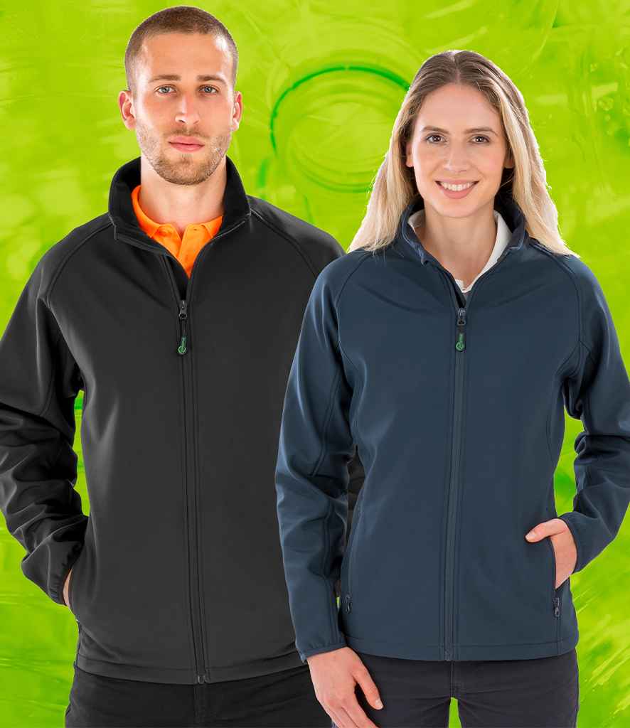 Result Recycled Ladies Printable Soft Shell Jacket - model image