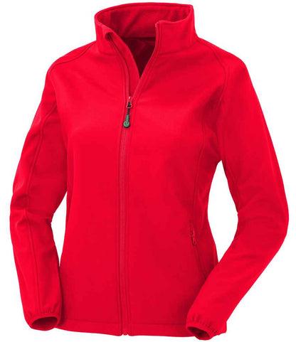 Result Recycled Ladies Printable Soft Shell Jacket in Red