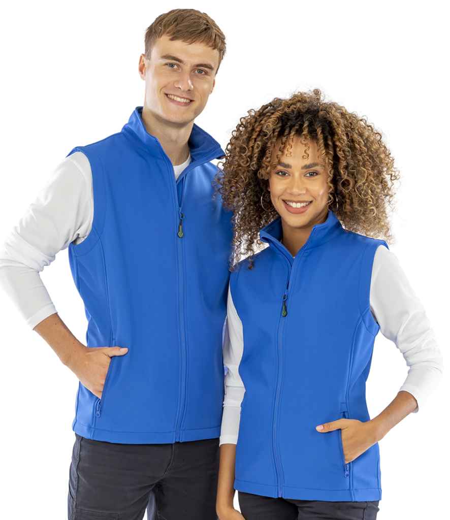 Result Recycled Ladies Printable Soft Shell Bodywarmer - model image