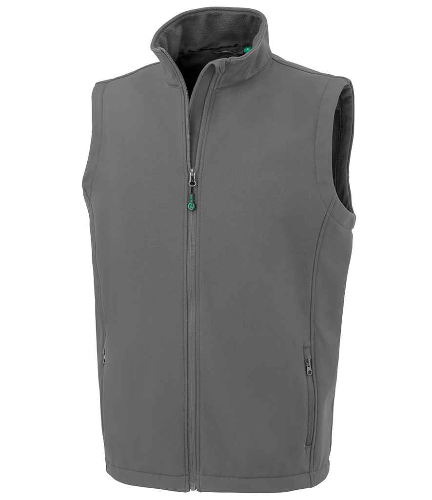 Result Recycled Printable Soft Shell Bodywarmer in Workguard Grey