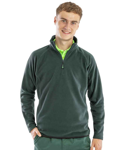 Result Recycled Zip Neck Micro Fleece - model image