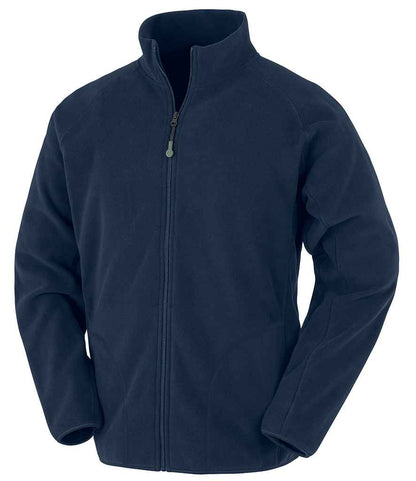 Result Recycled Micro Fleece Jacket in Navy
