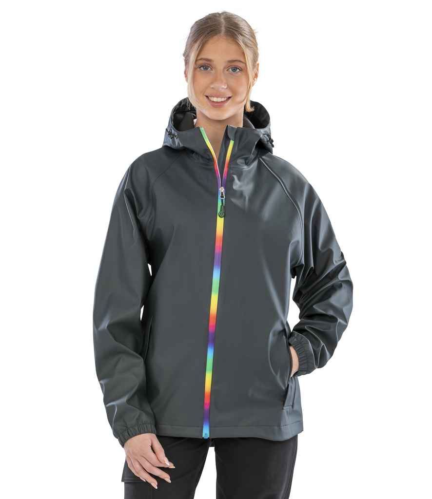 Result Recycled Prism PU Waterproof Jacket - model image
