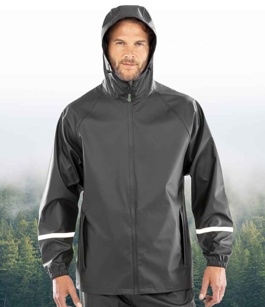 Result Recycled Prism PU Waterproof Jacket - model image