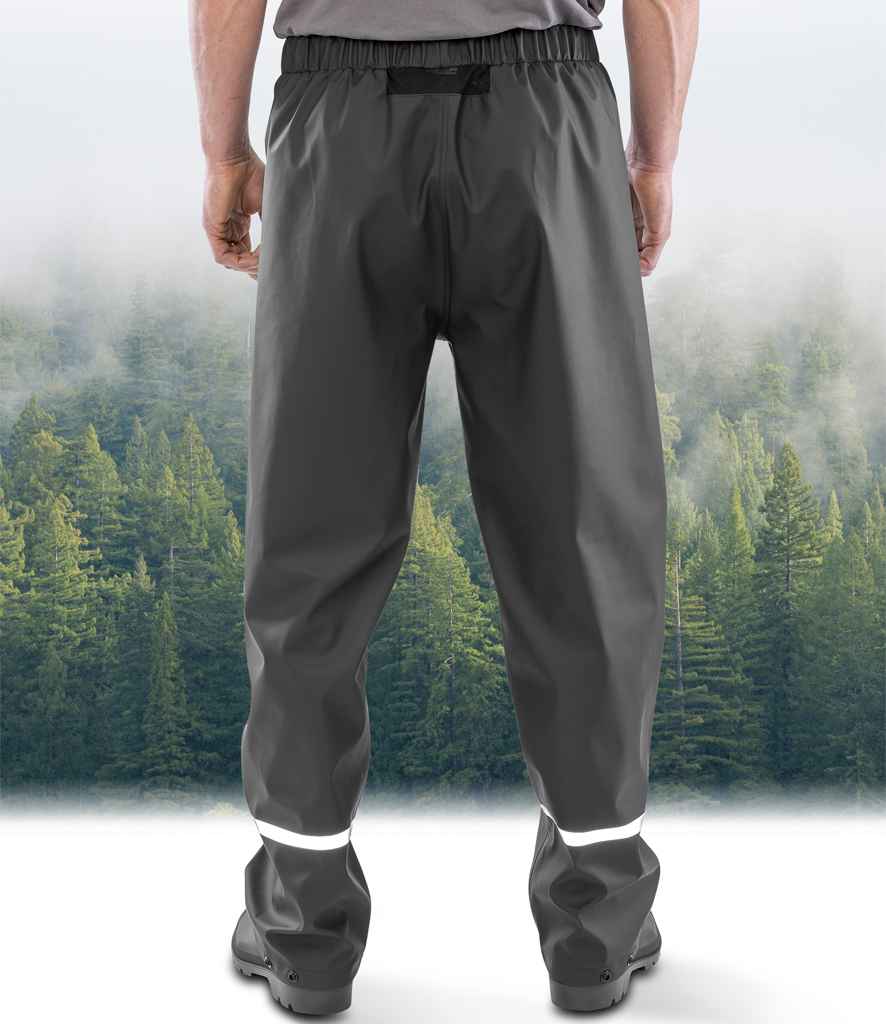 Result Recycled Prism PU Waterproof Trousers - model image