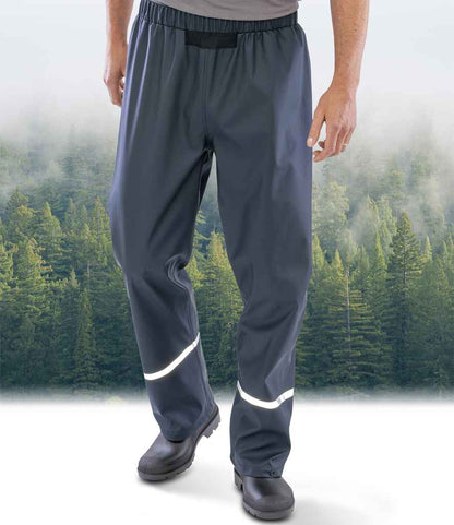 Result Recycled Prism PU Waterproof Trousers - model image