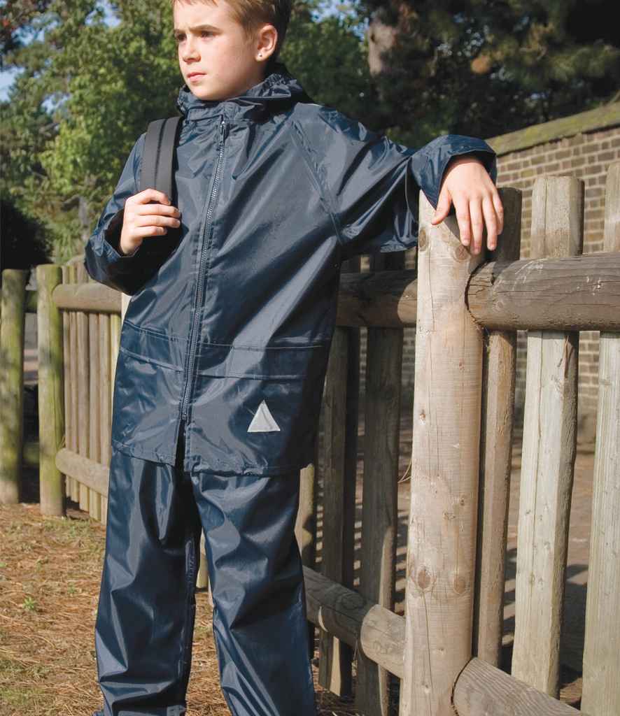 Result Kids Waterproof Jacket/Trouser Suit in Carry Bag - model image