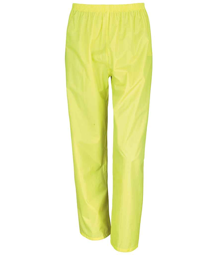 Result Waterproof Jacket/Trouser Suit in Carry Bag in Neon Yellow
