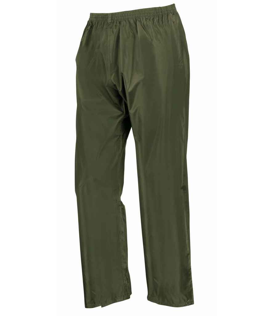 Result Waterproof Jacket/Trouser Suit in Carry Bag in Olive Green