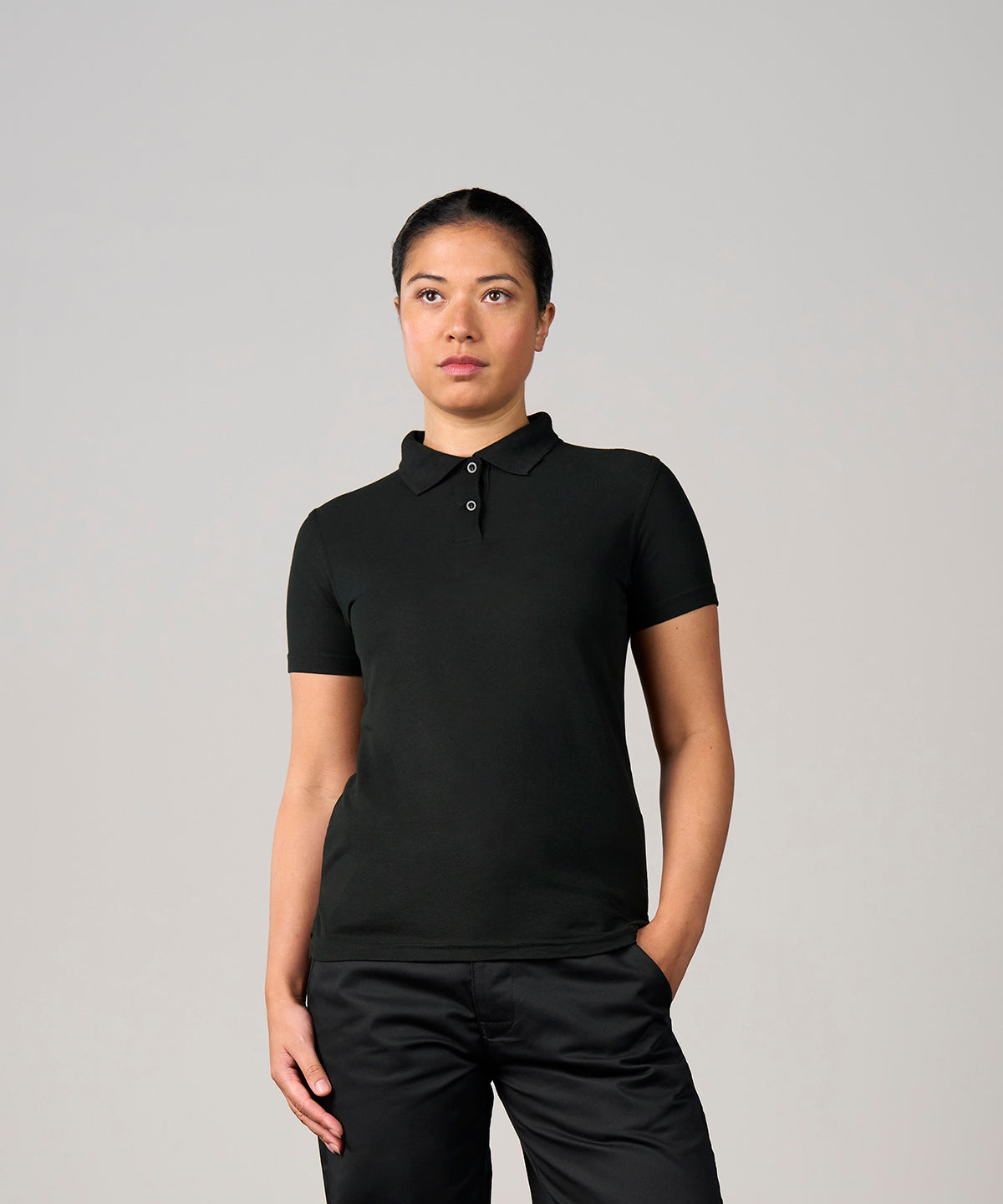 Pro RTX Women's pro polyester polo Black