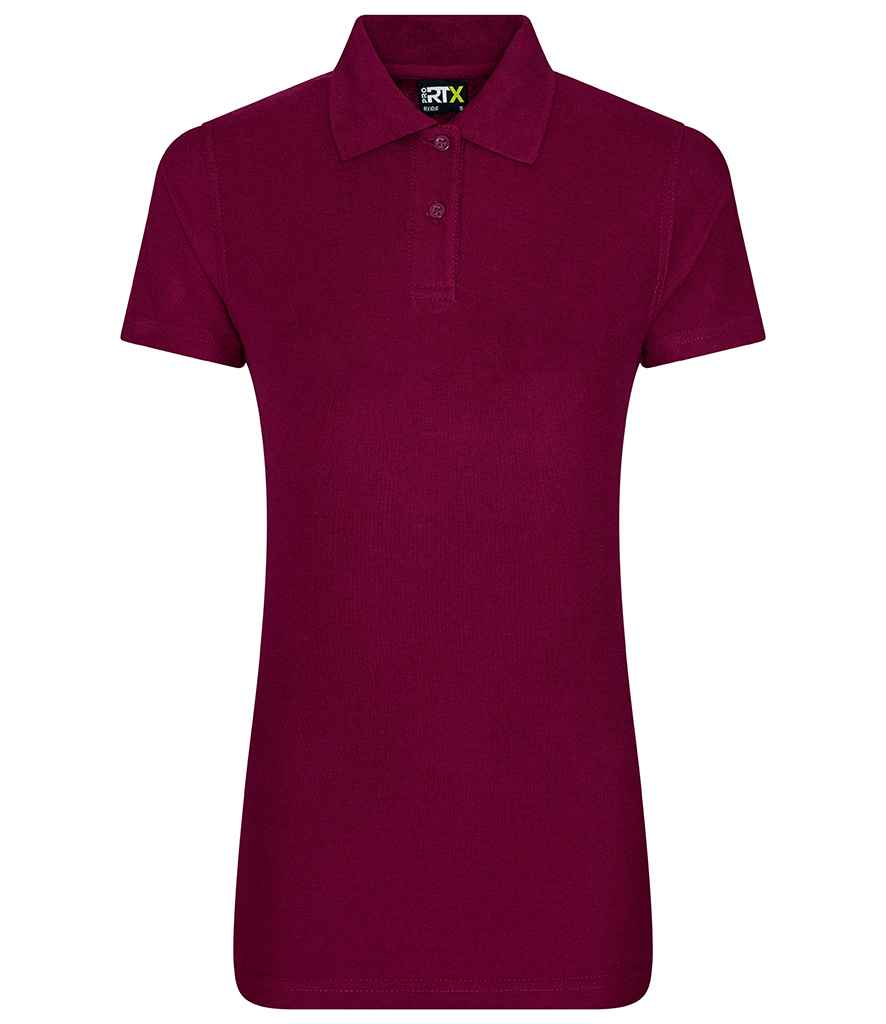 Pro RTX Ladies Pro Piqué Polo Shirt in Burgundy