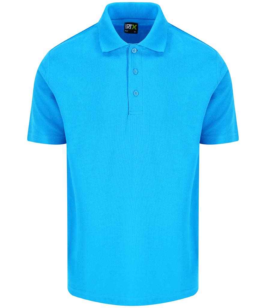 Pro RTX Pro RTX Pro Piqué Polo Shirt Turquoise Blue