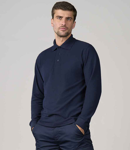 Pro RTX Pro Long Sleeve Piqué Polo Shirt - model image