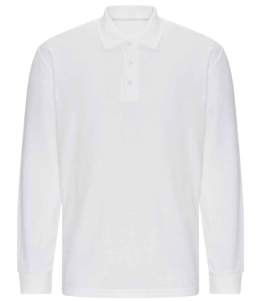 Pro RTX Pro RTX Pro Long Sleeve Piqué Polo Shirt White