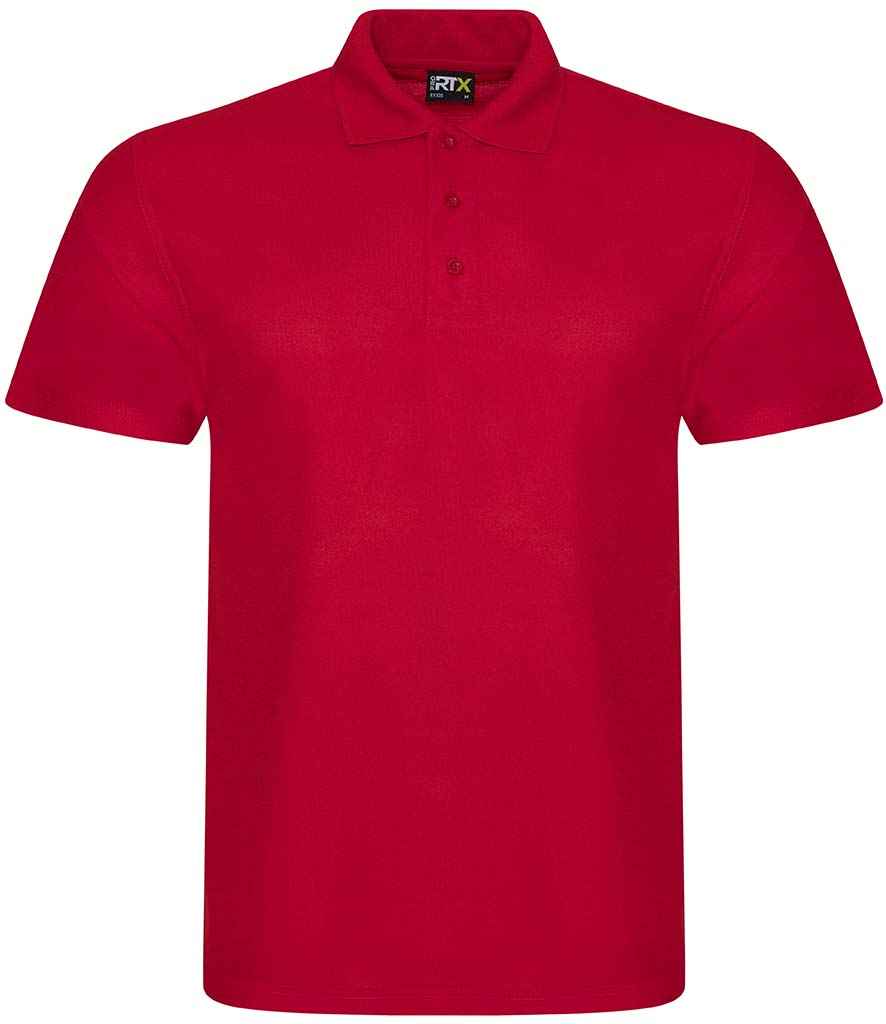 Pro RTX Pro RTX Pro Polyester Polo Shirt Red