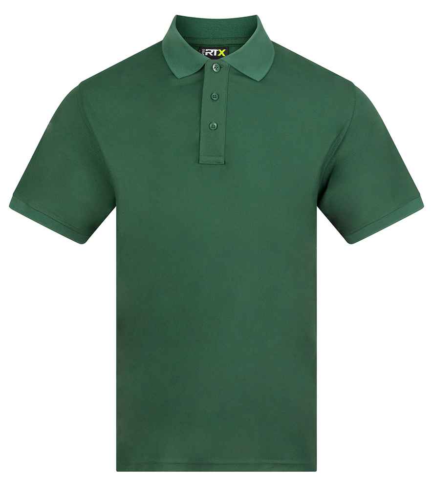 Pro RTX Pro RTX Pro Wicking Piqué Polo Shirt Bottle Green