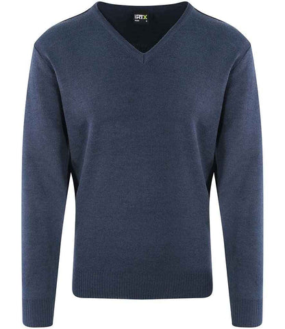 Pro RTX Pro Acrylic V Neck Sweater in Navy