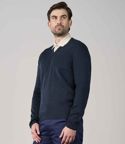 Pro RTX Pro Acrylic V Neck Sweater - model image