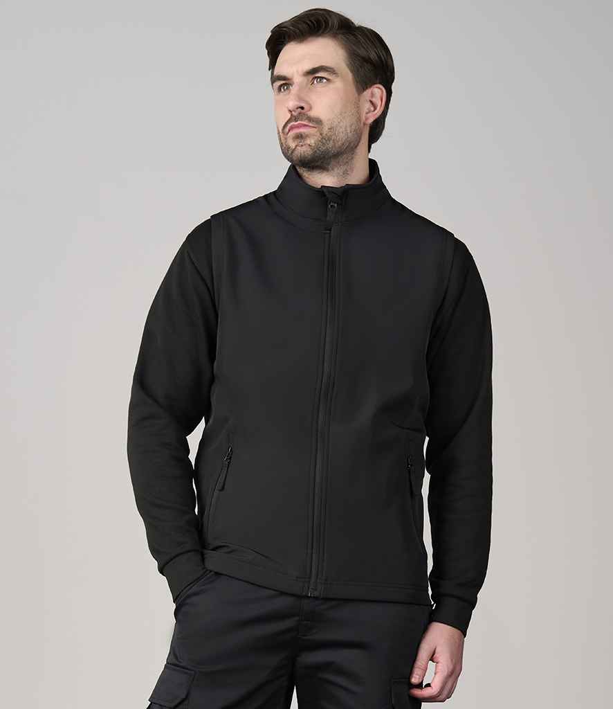 Pro RTX Pro RTX Pro Two Layer Soft Shell Gilet Black
