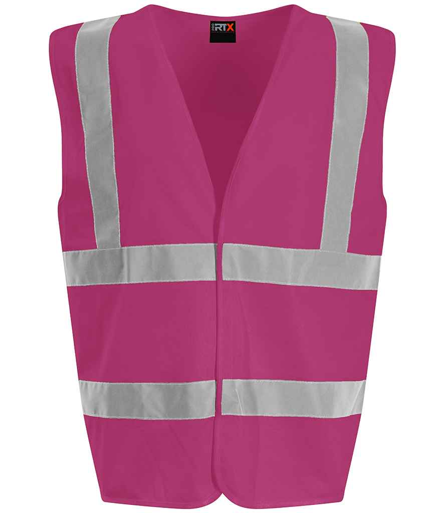 Pro RTX High Visibility Waistcoat in Raspberry