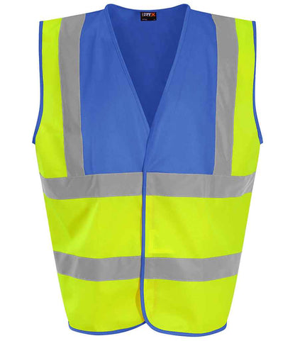 Pro RTX High Visibility Waistcoat in Yellow/Royal Blue