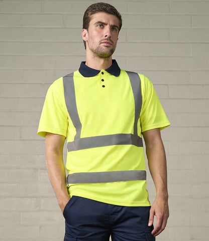 Pro RTX High Visibility Pro RTX High Visibility Polo Shirt Yellow/Navy