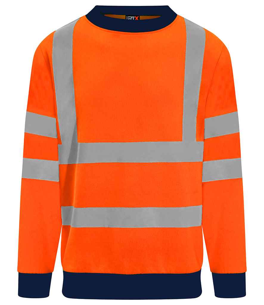 Pro RTX High Visibility Pro RTX High Visibility Two Tone Sweatshirt Orange/Navy