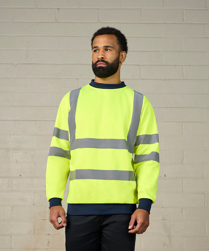 Pro RTX High Visibility High visibility sweatshirt HV Orange/Navy