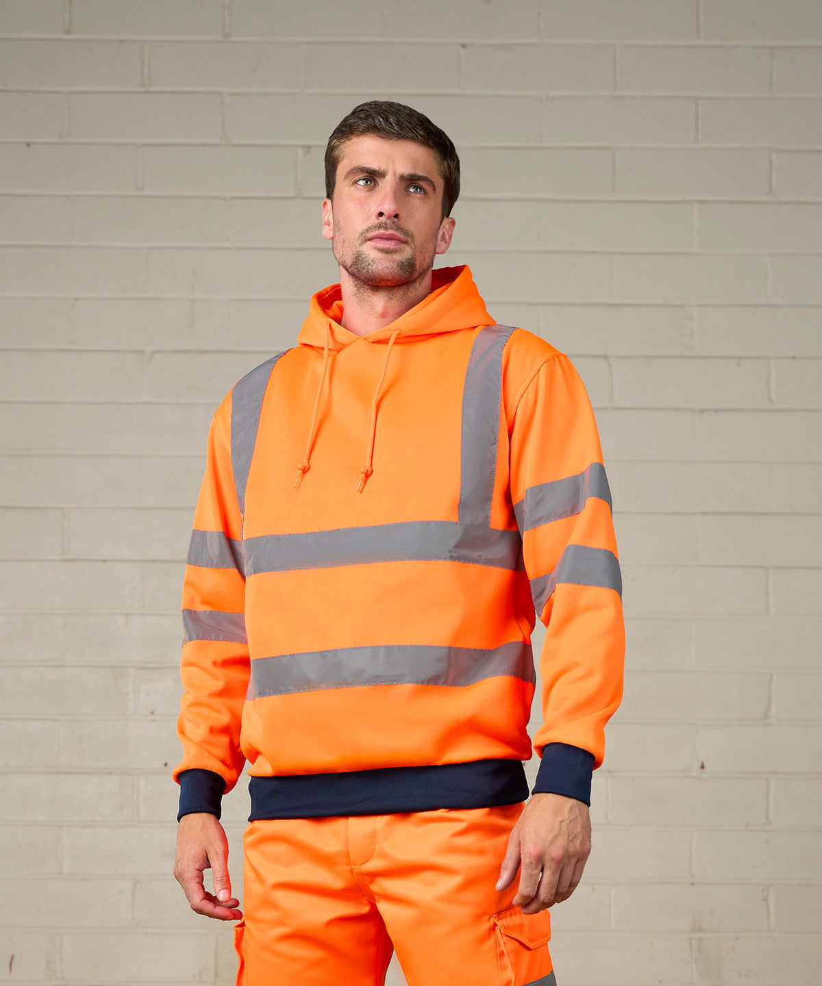 Pro RTX High Visibility High visibility hoodie HV Orange/Navy