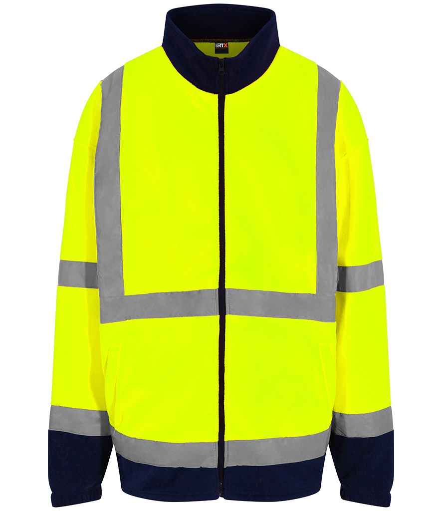 Pro RTX High Visibility Pro RTX High Visibility Fleece Jacket Yellow/Navy