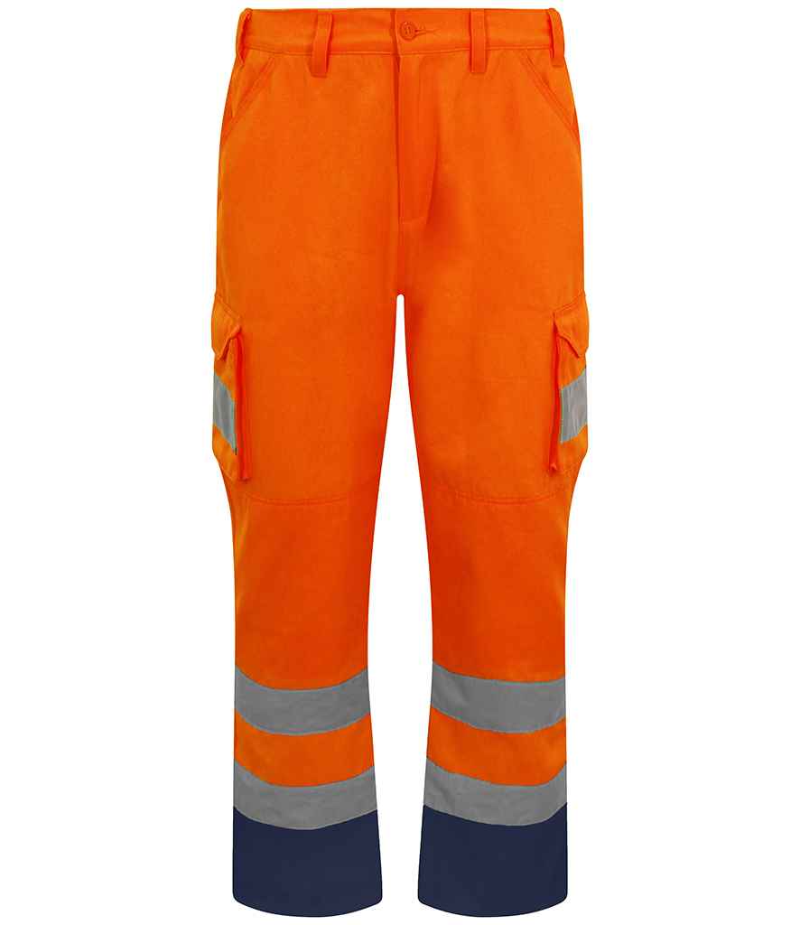 Pro RTX High Visibility Cargo Trousers in Orange