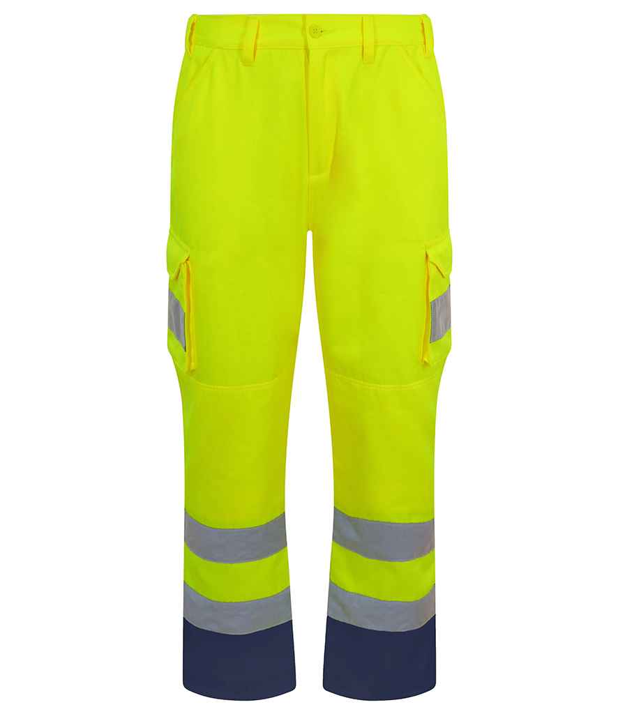 Pro RTX High Visibility Cargo Trousers in Yellow