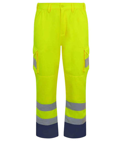 Pro RTX High Visibility Cargo Trousers in Yellow
