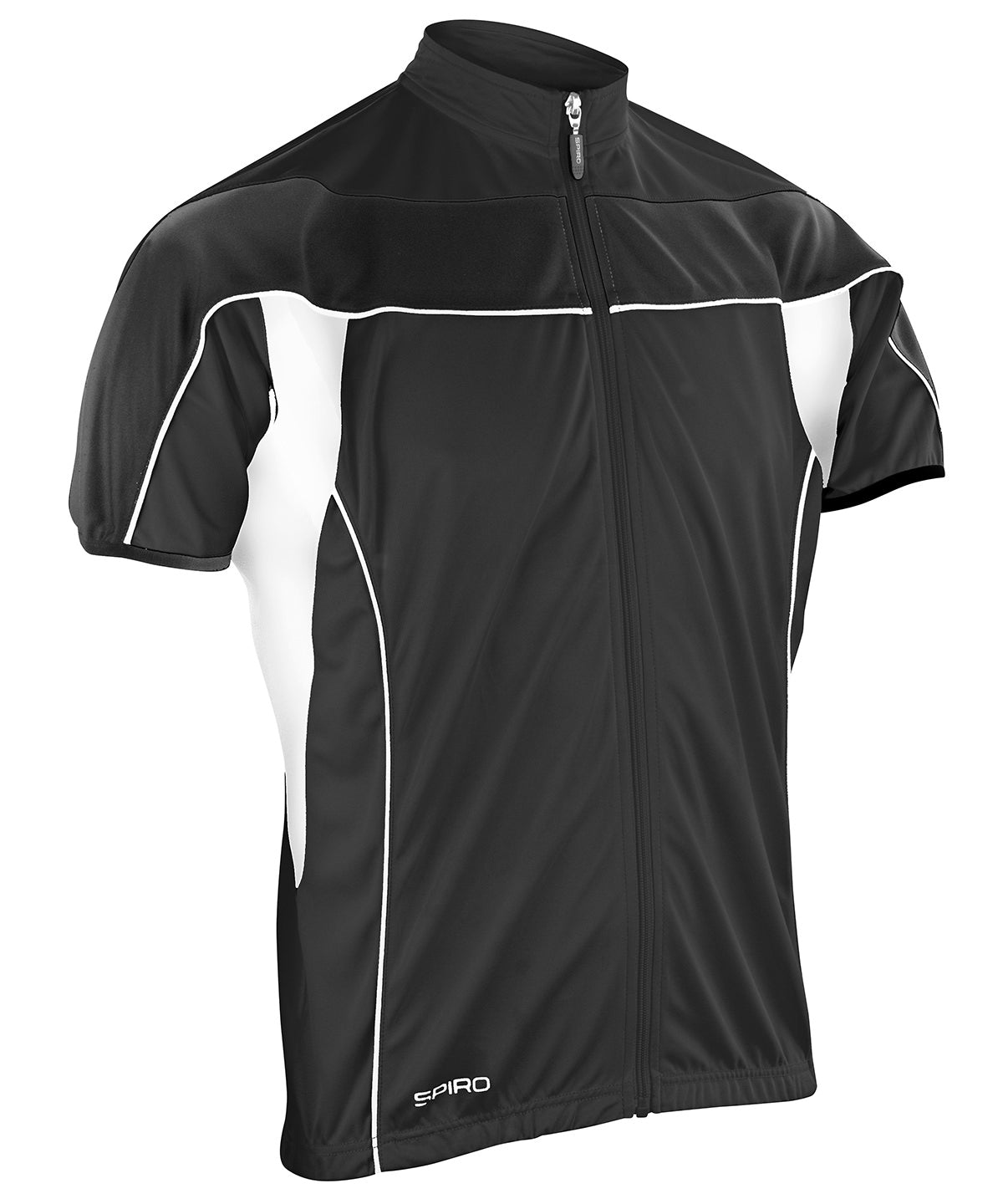 Spiro Spiro bikewear full-zip top Black/White
